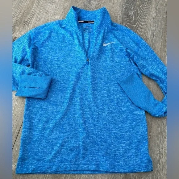 Size XS- Nike Women’s Dri Fit 1/4 Pullover - Blue - Picture 2 of 5